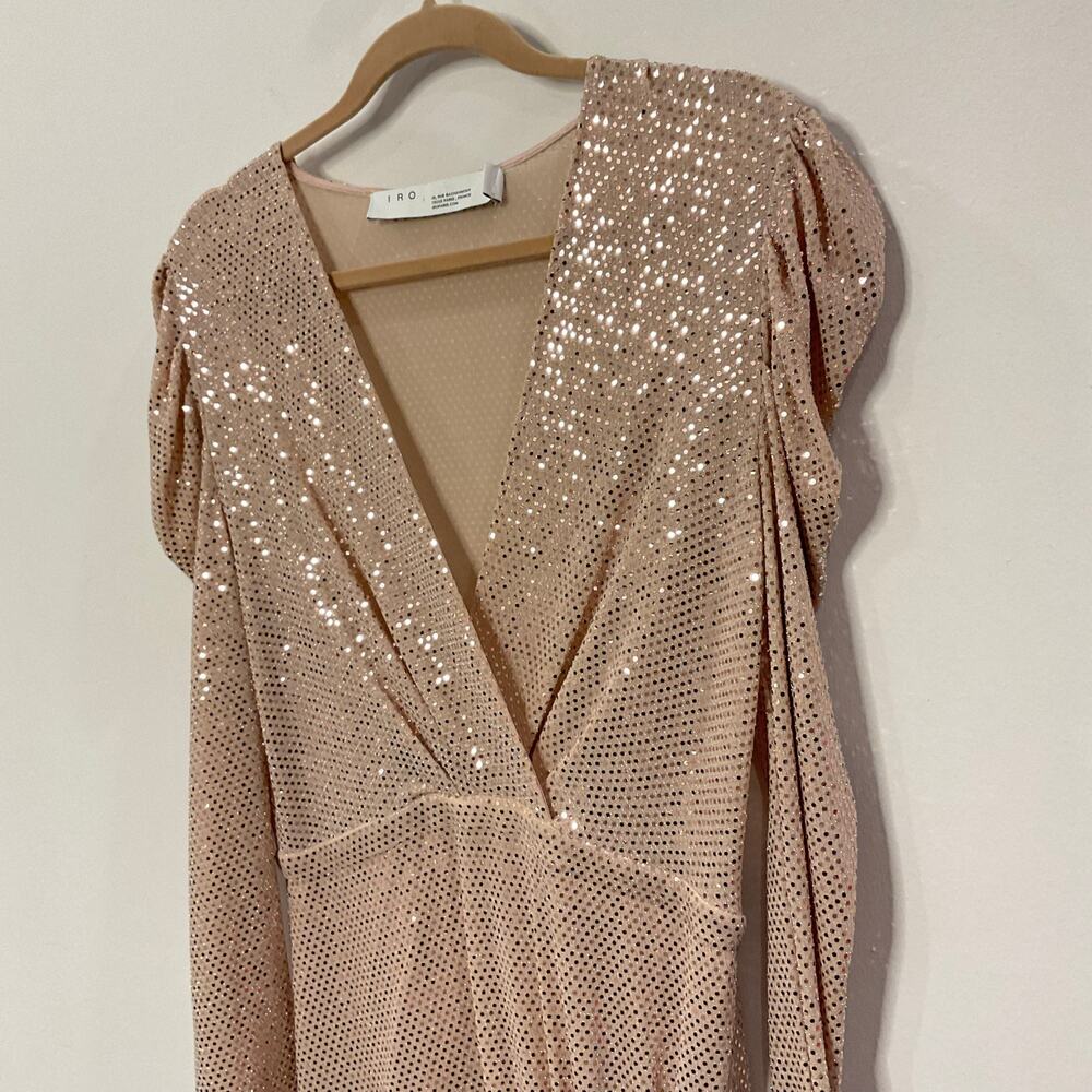 IRO Shimmering Silver Mini Dress - Picture 5 of 11